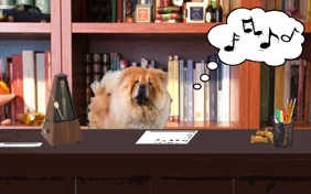Birthday Song dog ecard