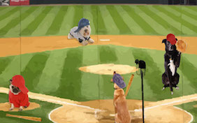 Baseball field game