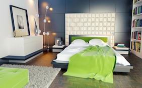 Modern bedroom bed