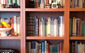 Bookcase inside