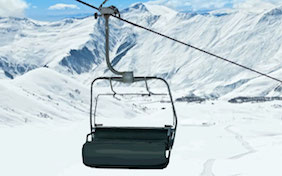 Chairlift ski snow mountain outside