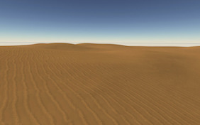 Desert sand hot
