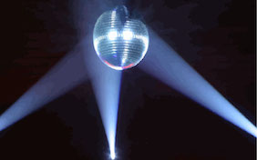 Disco ball party night club