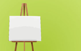 Art easel painting