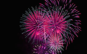 Fireworks celebration July 4th independence day Happy New Year