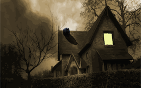 Haunted house halloween