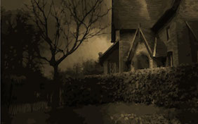 Haunted house halloween