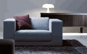 Armchair inside living room