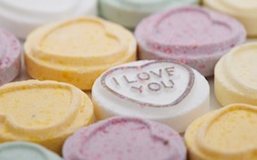 I love you candy hearts valentines day