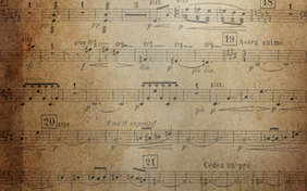 Music sheet notes paper