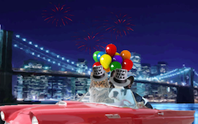 Build your own New Year ecard
