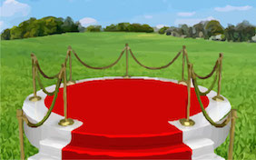 Outside podium award congratulations
