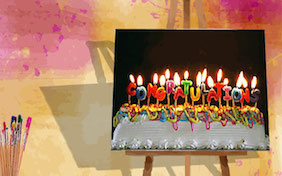 Congratulations painting