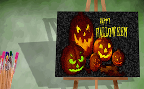 Happy Halloween painting