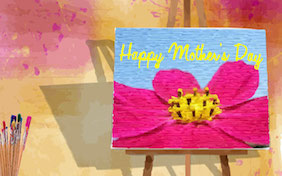 Happy Mothers Day painting