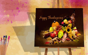 Happy Thanksgiving painting