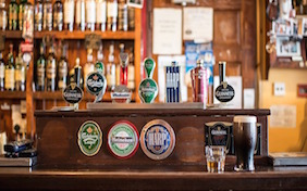 Brew pub bar st patricks day beer