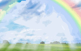 Rainbow bridge outside pet loss