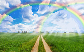 Rainbow bridge outside pet loss