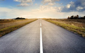 Road drive outside