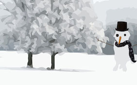 Winter snowman holidays snow christmas