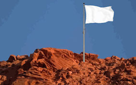 Outer space flag on the moon