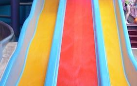 Waterslide water park slide