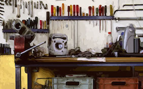 Workshop tools garage