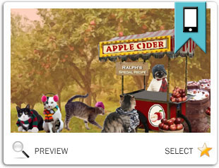 Autumn Fun ecard with cats