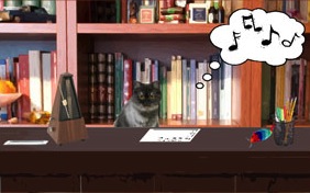 Birthday Song cat ecard