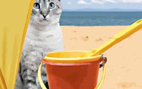 I Love You ecard with cats