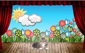 It's Just Me Thinking of You ecard with cats