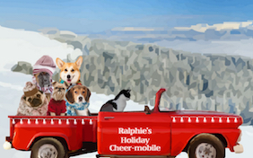 Holiday Truckload cat ecard
