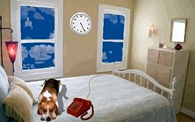 How Come You Don't Call ecard with dogs