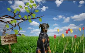 Happy Spring, Happy Easter ecard with dogs
