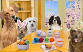 Happy Easter dog ecard
