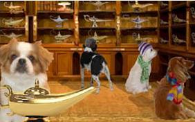 Magic Lamp Holiday dog ecard