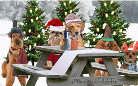 A Christmas Message dog ecard