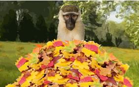 Warm Autumn Wishes pet ecard