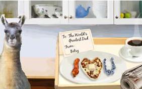 Father's Day Breakfast pet ecard
