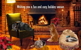 Fun and Cozy Holiday Season pet ecard