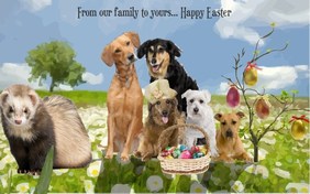 Happy Easter pet ecard