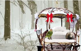 Holiday Romance ecard with Pets