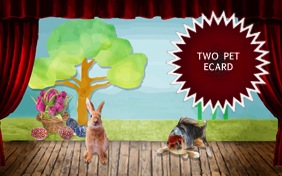 It's Just Us Easter two pet ecard