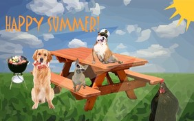 Happy Summer pet ecard