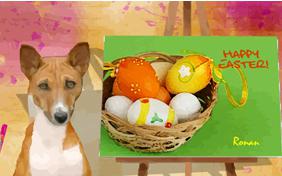 Easter Art dog ecard