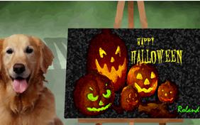 Halloween Art dog ecard