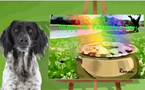 St. Patrick's Day Art dog ecard