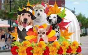 Thanksgiving Parade dog ecard