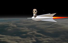 You're Out Of This World ecard with dogs